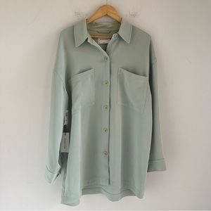 NWT Aritzia Babaton Borna Shirt Jacket Relaxed Fit Size L